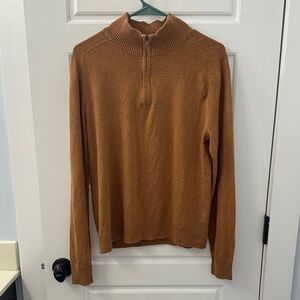 Banana Republic Men's Tan Zip-Up Sweater
